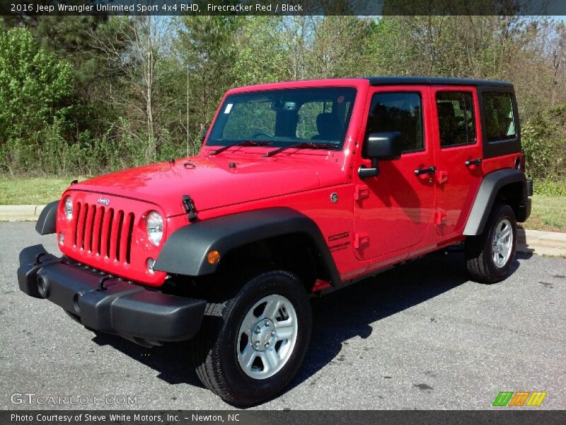 Firecracker Red / Black 2016 Jeep Wrangler Unlimited Sport 4x4 RHD