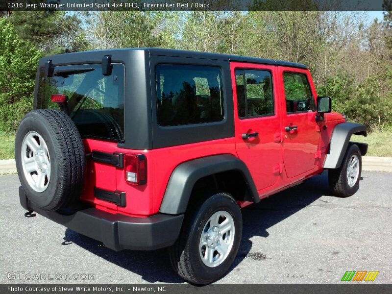 Firecracker Red / Black 2016 Jeep Wrangler Unlimited Sport 4x4 RHD