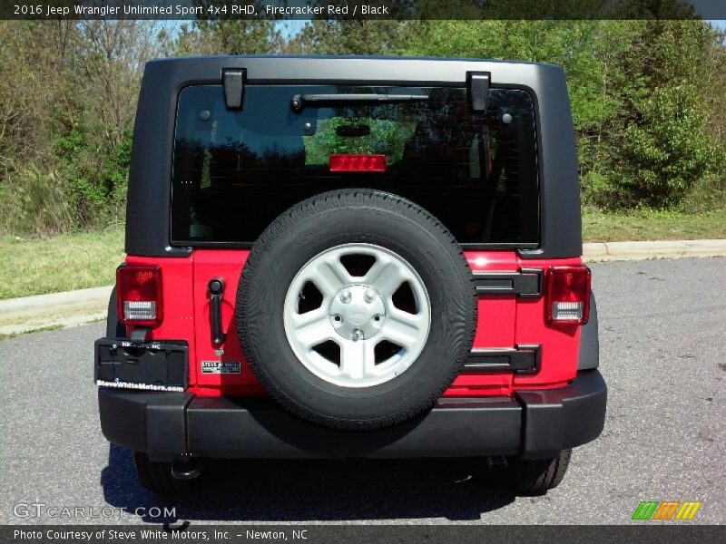 Firecracker Red / Black 2016 Jeep Wrangler Unlimited Sport 4x4 RHD