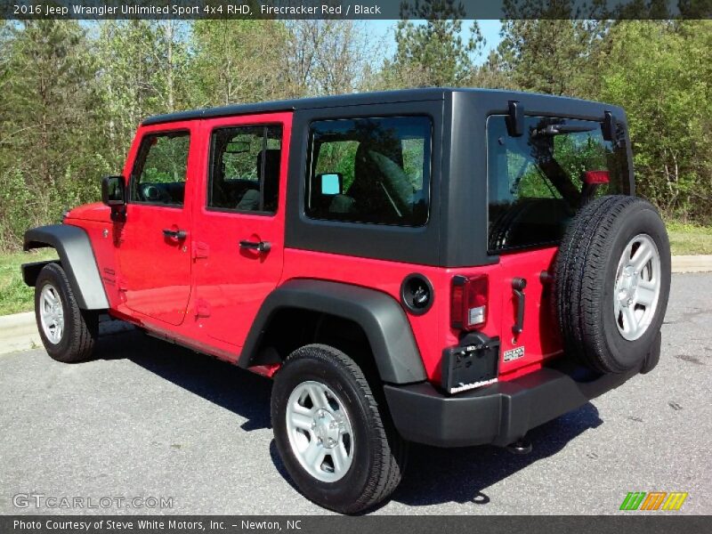 Firecracker Red / Black 2016 Jeep Wrangler Unlimited Sport 4x4 RHD