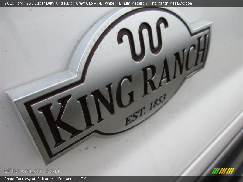White Platinum Metallic / King Ranch Mesa/Adobe 2016 Ford F250 Super Duty King Ranch Crew Cab 4x4