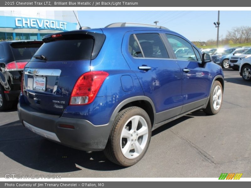 Brilliant Blue Metallic / Jet Black/Light Titanium 2015 Chevrolet Trax LTZ