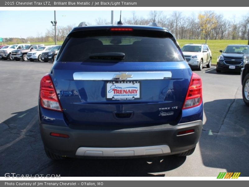 Brilliant Blue Metallic / Jet Black/Light Titanium 2015 Chevrolet Trax LTZ