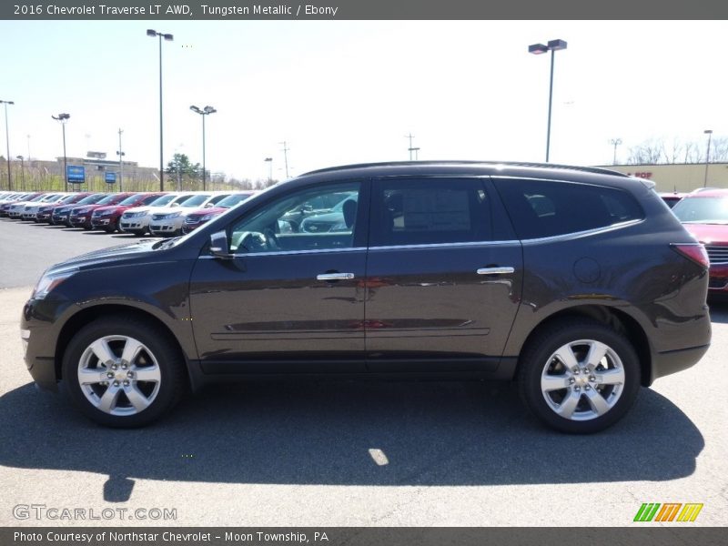 Tungsten Metallic / Ebony 2016 Chevrolet Traverse LT AWD