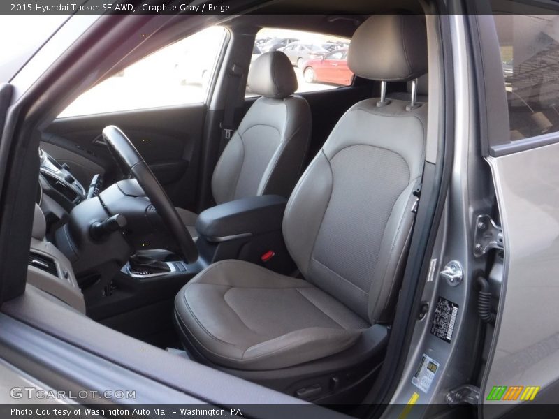 Graphite Gray / Beige 2015 Hyundai Tucson SE AWD