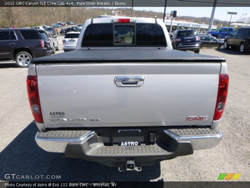 Pure Silver Metallic / Ebony 2012 GMC Canyon SLE Crew Cab 4x4