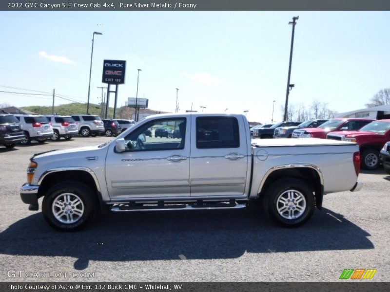 Pure Silver Metallic / Ebony 2012 GMC Canyon SLE Crew Cab 4x4
