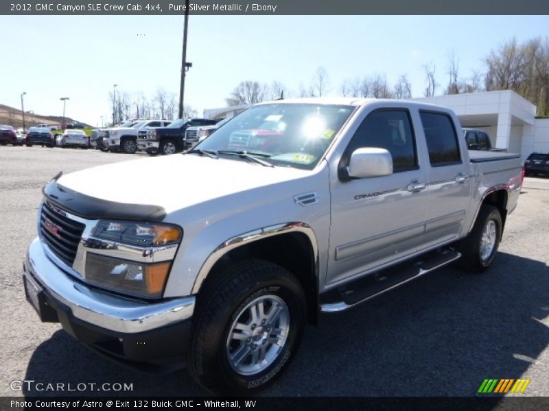 Pure Silver Metallic / Ebony 2012 GMC Canyon SLE Crew Cab 4x4