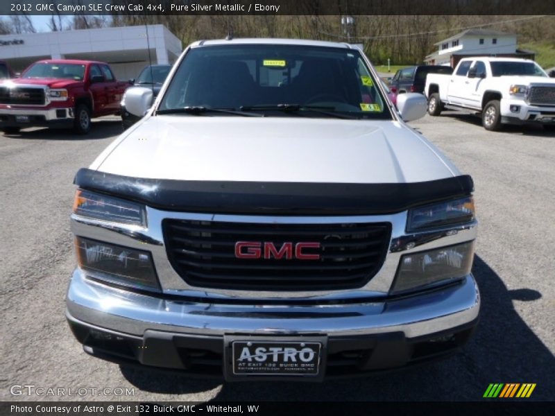 Pure Silver Metallic / Ebony 2012 GMC Canyon SLE Crew Cab 4x4