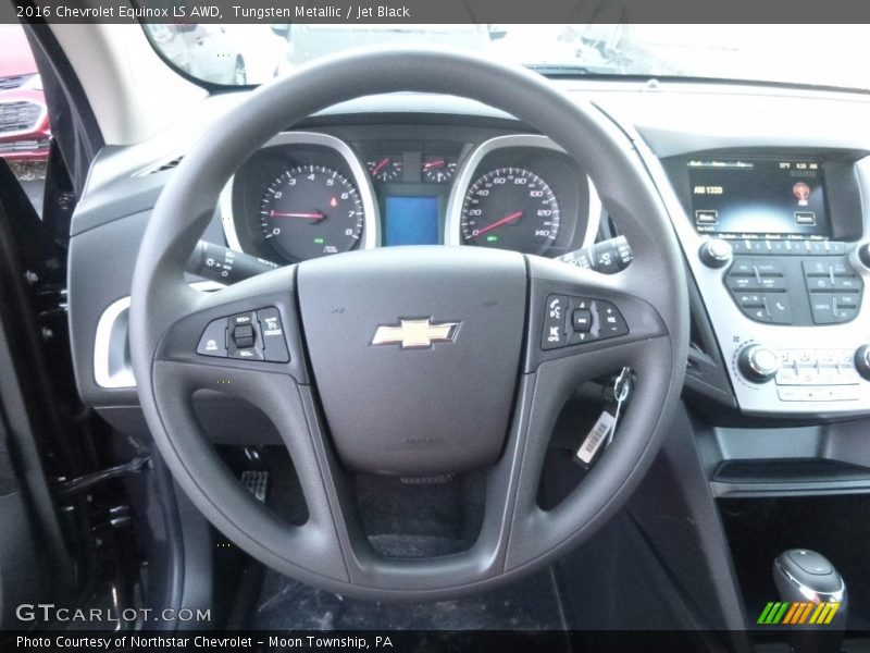 Tungsten Metallic / Jet Black 2016 Chevrolet Equinox LS AWD