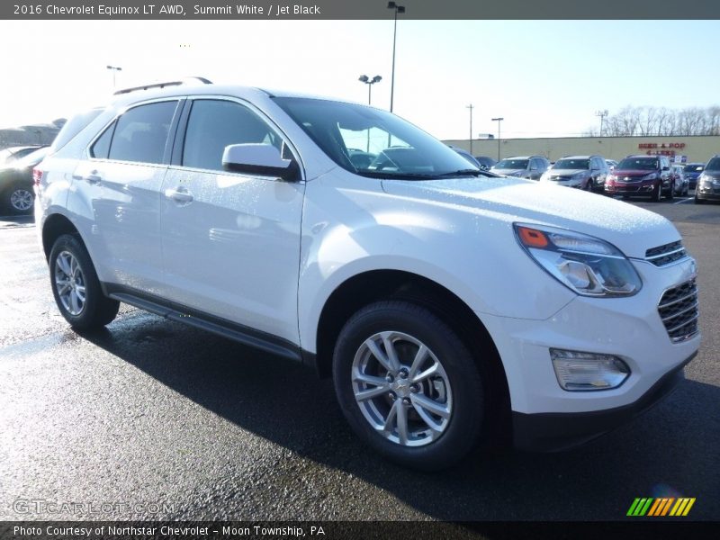 Summit White / Jet Black 2016 Chevrolet Equinox LT AWD