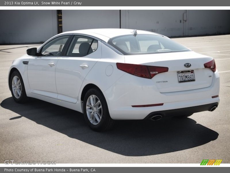 Snow White Pearl / Gray 2013 Kia Optima LX