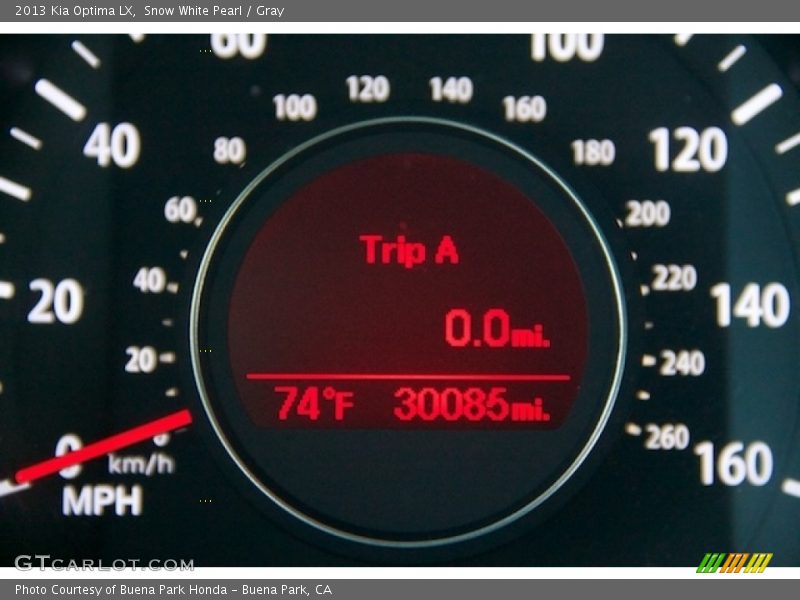 Snow White Pearl / Gray 2013 Kia Optima LX