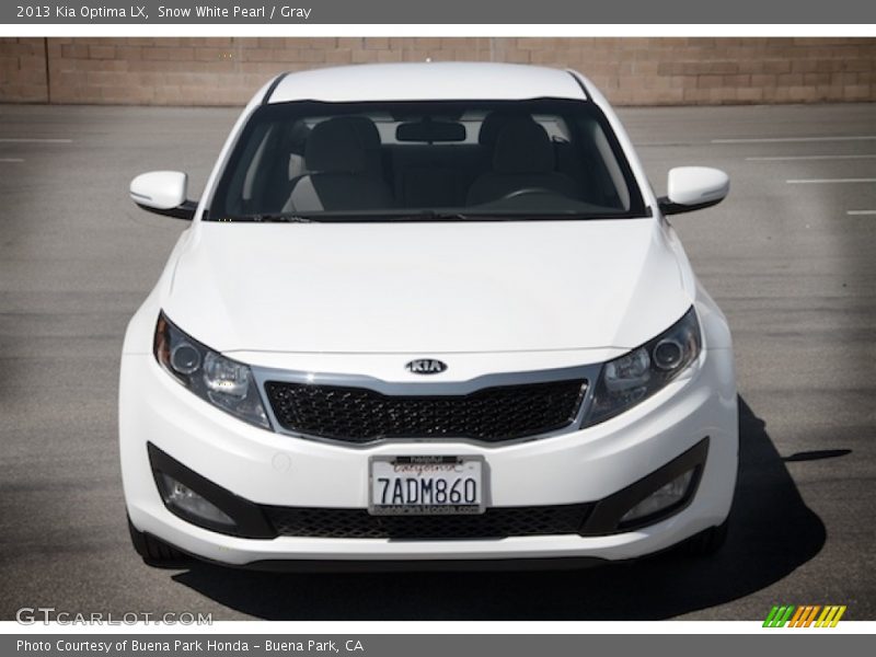 Snow White Pearl / Gray 2013 Kia Optima LX
