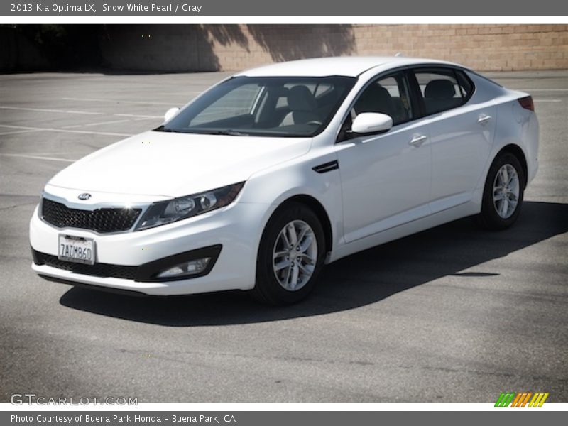 Snow White Pearl / Gray 2013 Kia Optima LX