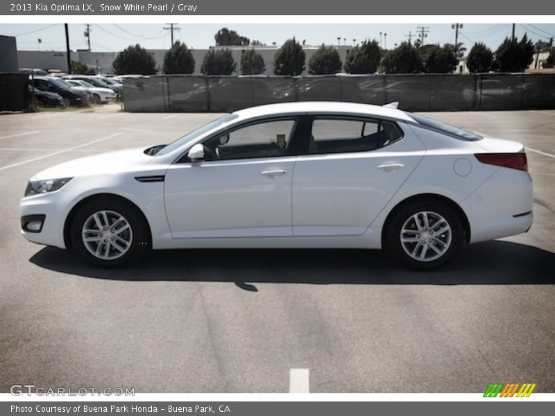 Snow White Pearl / Gray 2013 Kia Optima LX