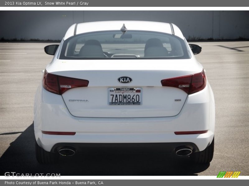 Snow White Pearl / Gray 2013 Kia Optima LX