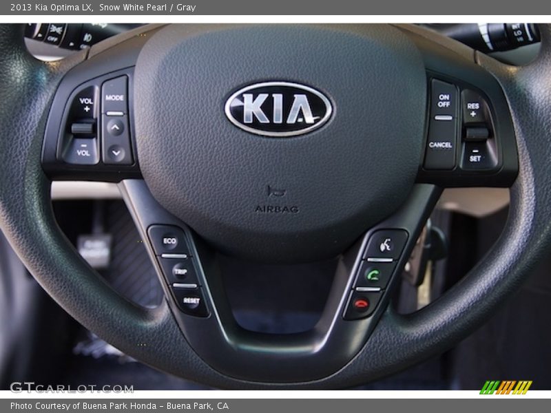 Snow White Pearl / Gray 2013 Kia Optima LX