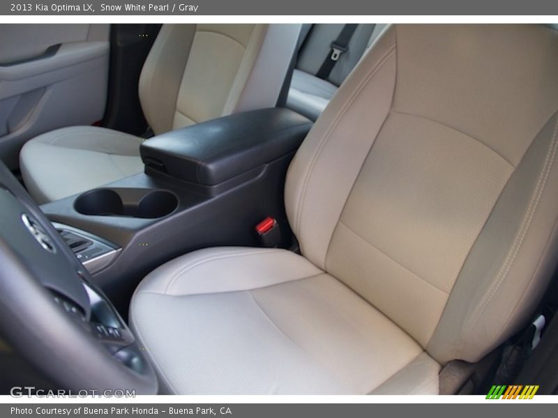Snow White Pearl / Gray 2013 Kia Optima LX