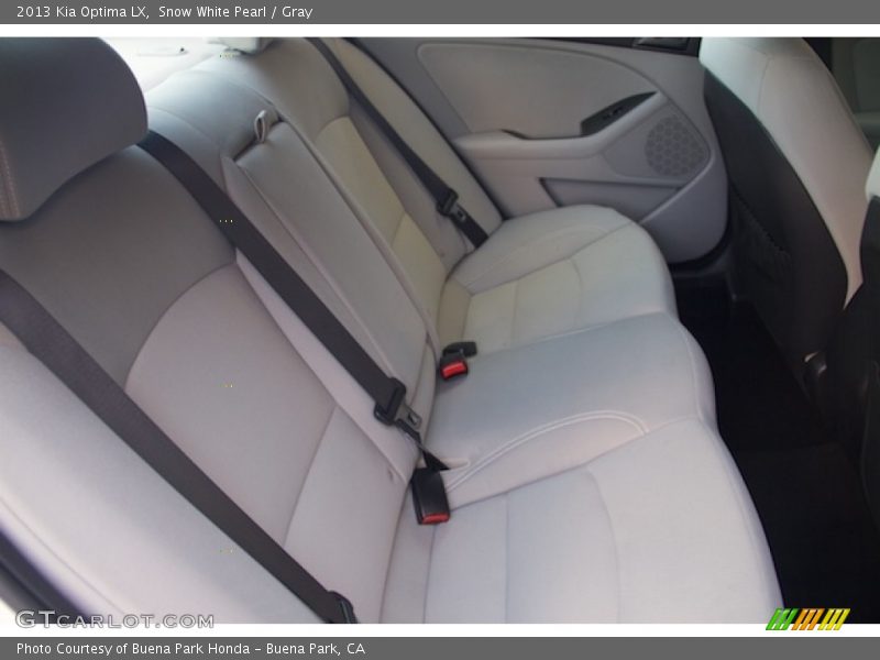 Snow White Pearl / Gray 2013 Kia Optima LX