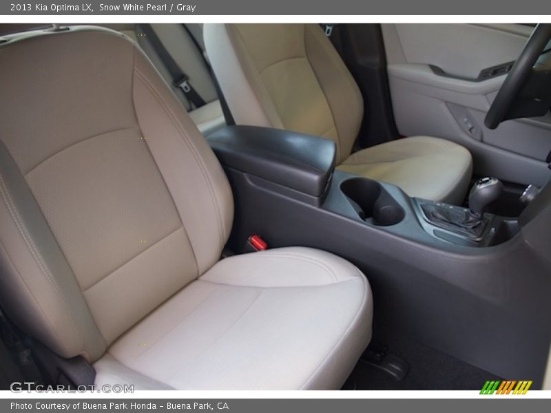 Snow White Pearl / Gray 2013 Kia Optima LX
