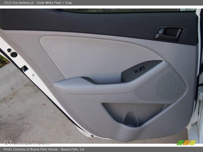 Snow White Pearl / Gray 2013 Kia Optima LX