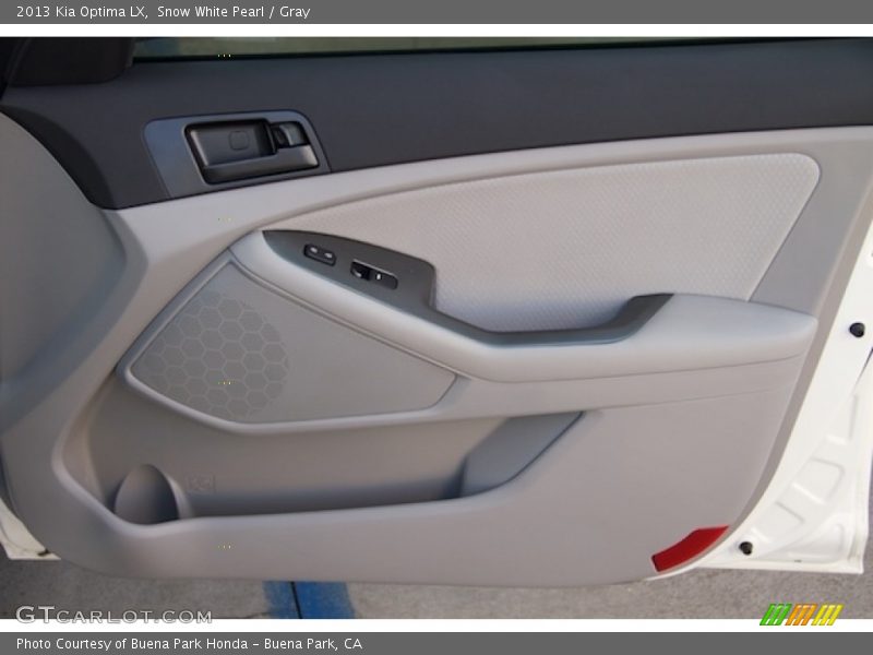 Snow White Pearl / Gray 2013 Kia Optima LX