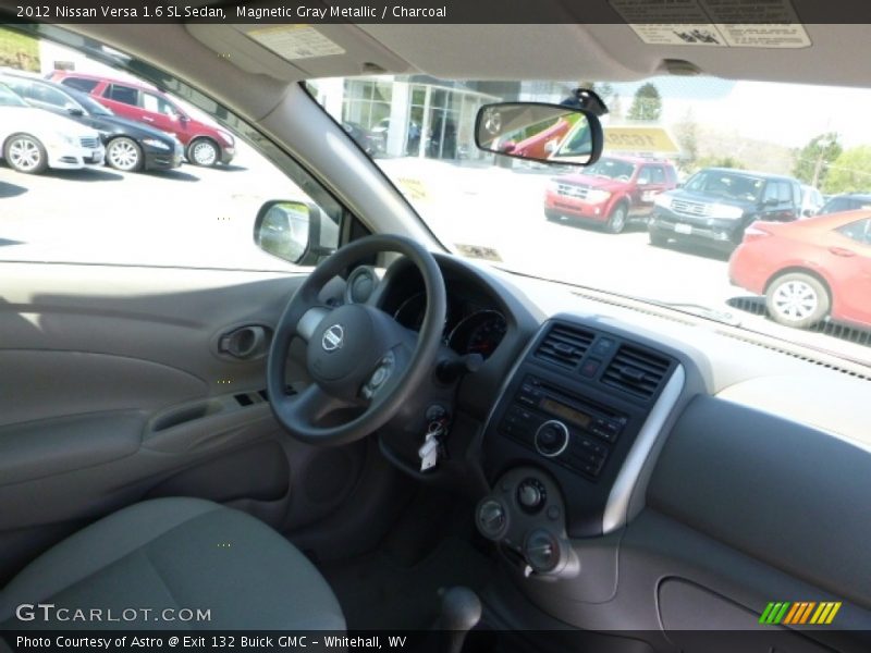 Magnetic Gray Metallic / Charcoal 2012 Nissan Versa 1.6 SL Sedan