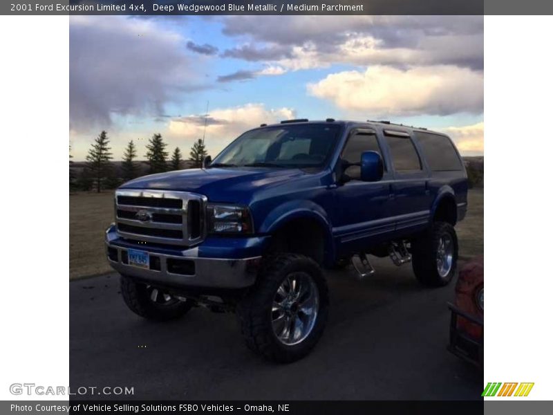 Deep Wedgewood Blue Metallic / Medium Parchment 2001 Ford Excursion Limited 4x4