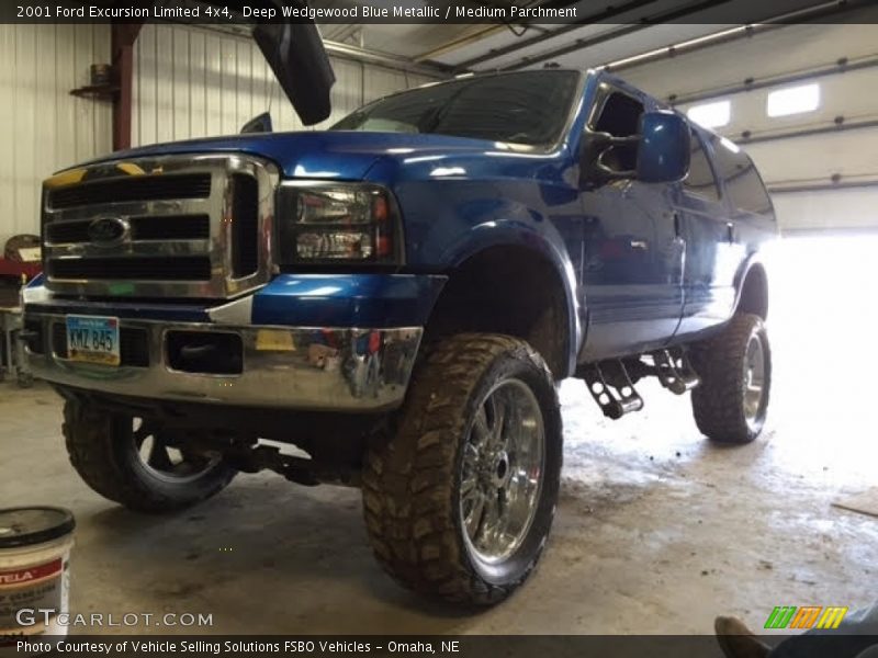 Deep Wedgewood Blue Metallic / Medium Parchment 2001 Ford Excursion Limited 4x4