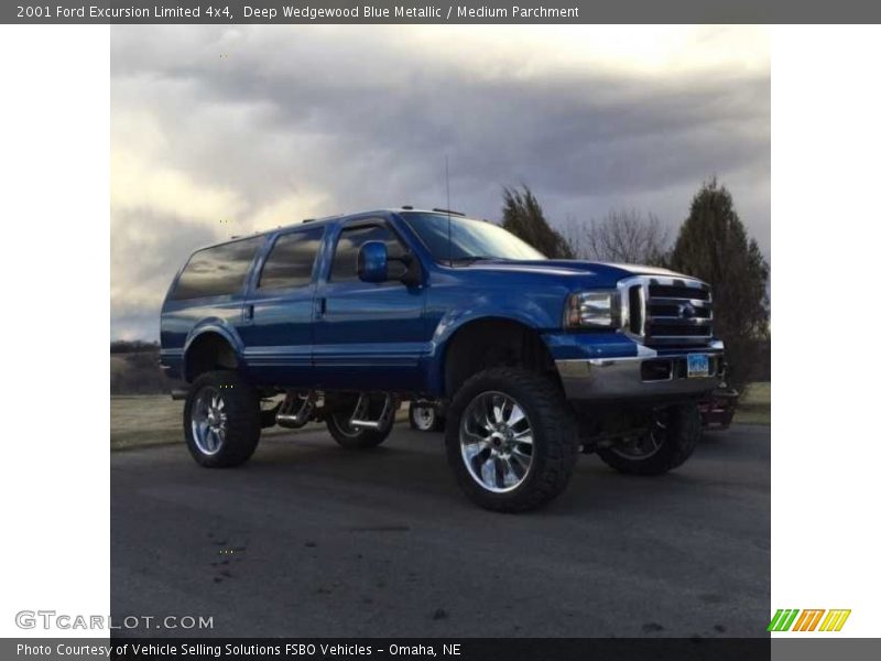 Deep Wedgewood Blue Metallic / Medium Parchment 2001 Ford Excursion Limited 4x4