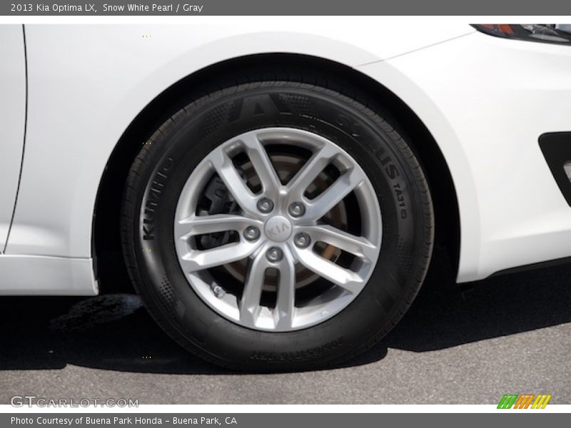 Snow White Pearl / Gray 2013 Kia Optima LX