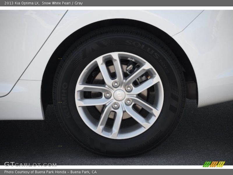 Snow White Pearl / Gray 2013 Kia Optima LX