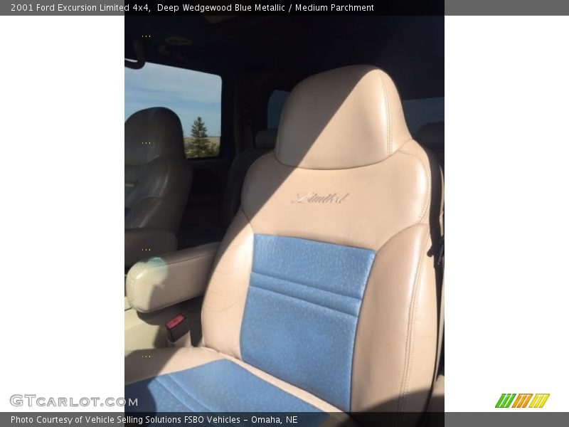 Deep Wedgewood Blue Metallic / Medium Parchment 2001 Ford Excursion Limited 4x4