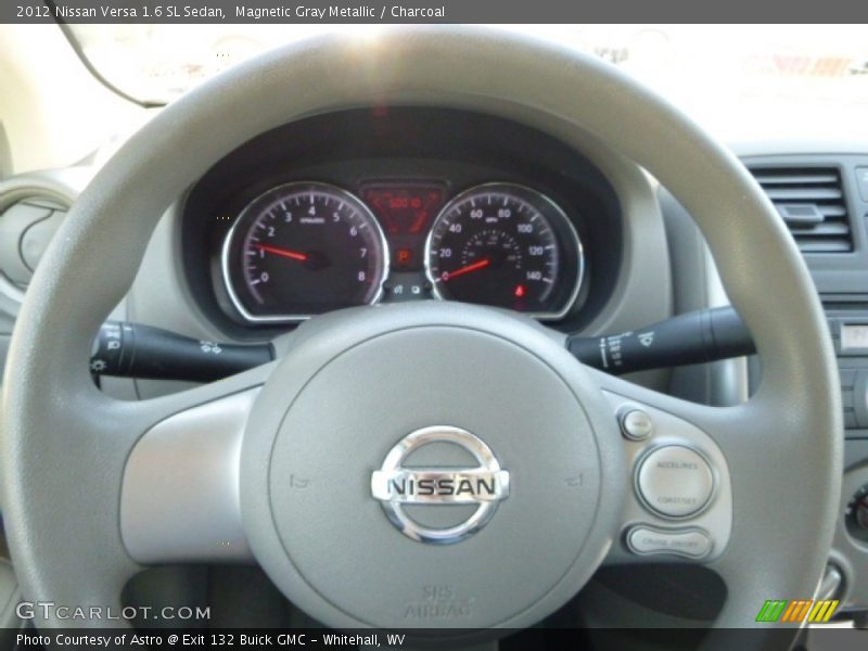 Magnetic Gray Metallic / Charcoal 2012 Nissan Versa 1.6 SL Sedan