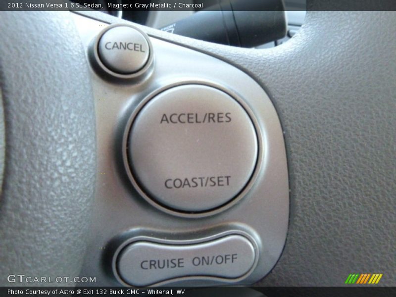 Magnetic Gray Metallic / Charcoal 2012 Nissan Versa 1.6 SL Sedan