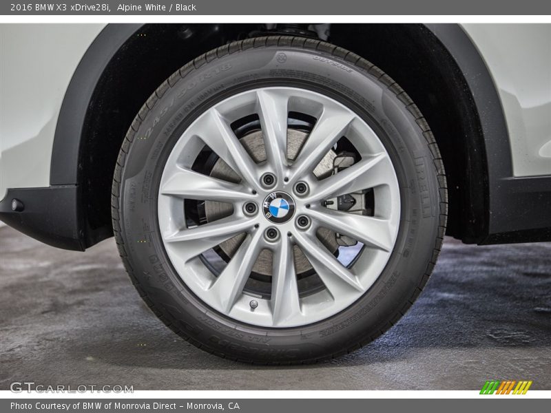 Alpine White / Black 2016 BMW X3 xDrive28i