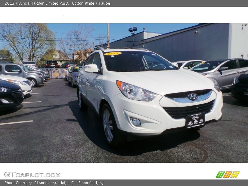 Cotton White / Taupe 2013 Hyundai Tucson Limited AWD