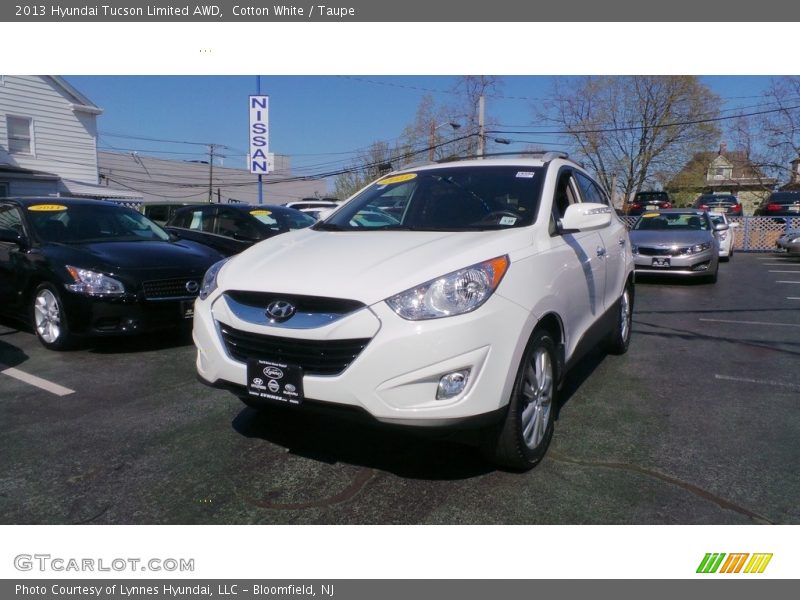 Cotton White / Taupe 2013 Hyundai Tucson Limited AWD