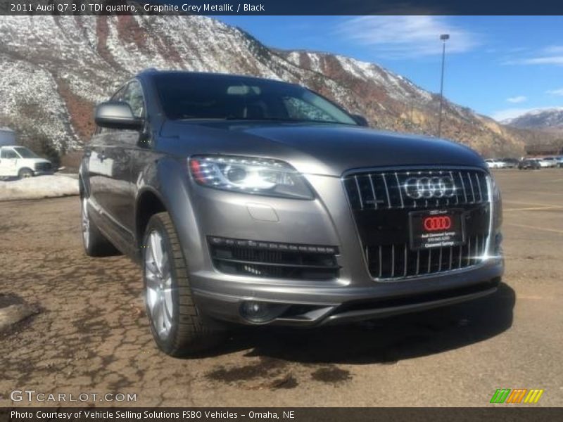 Graphite Grey Metallic / Black 2011 Audi Q7 3.0 TDI quattro