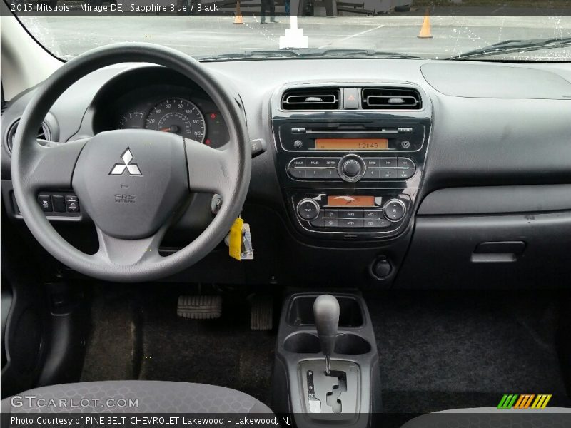 Sapphire Blue / Black 2015 Mitsubishi Mirage DE