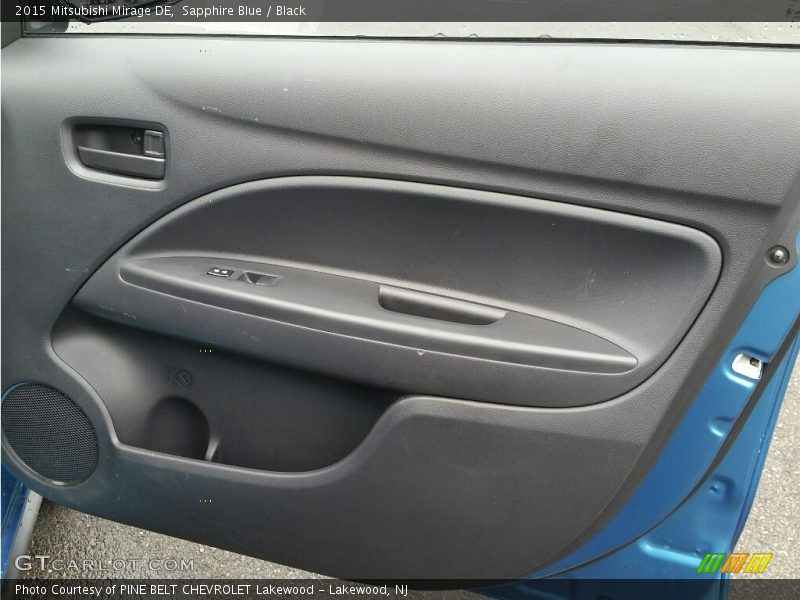 Sapphire Blue / Black 2015 Mitsubishi Mirage DE