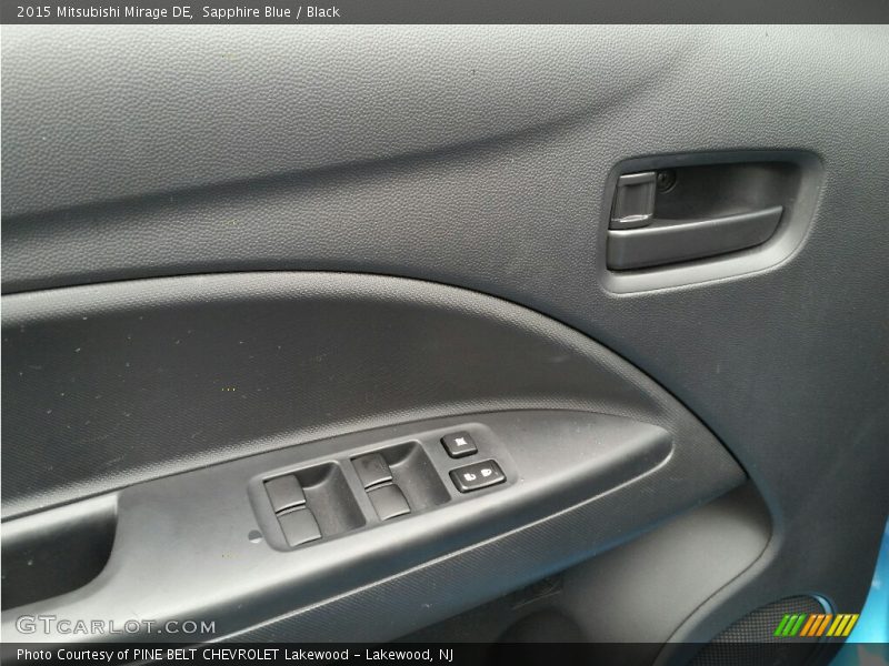 Sapphire Blue / Black 2015 Mitsubishi Mirage DE