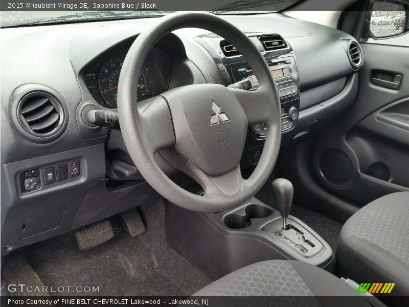 Sapphire Blue / Black 2015 Mitsubishi Mirage DE