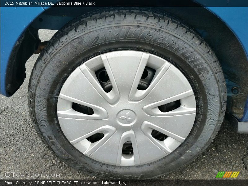 Sapphire Blue / Black 2015 Mitsubishi Mirage DE