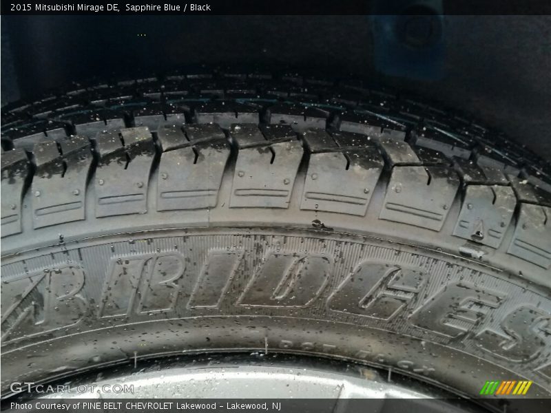 Sapphire Blue / Black 2015 Mitsubishi Mirage DE