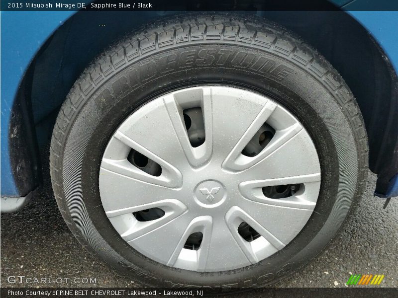 Sapphire Blue / Black 2015 Mitsubishi Mirage DE