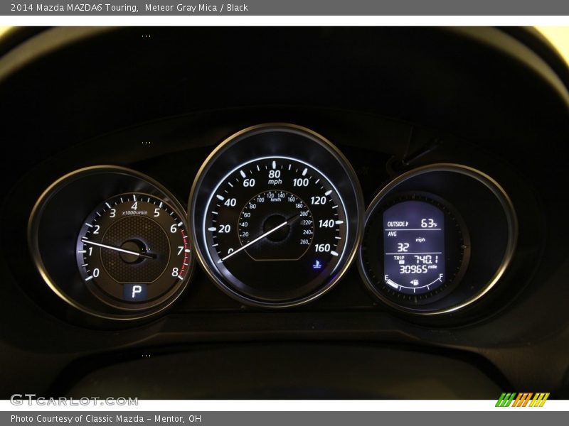 Meteor Gray Mica / Black 2014 Mazda MAZDA6 Touring