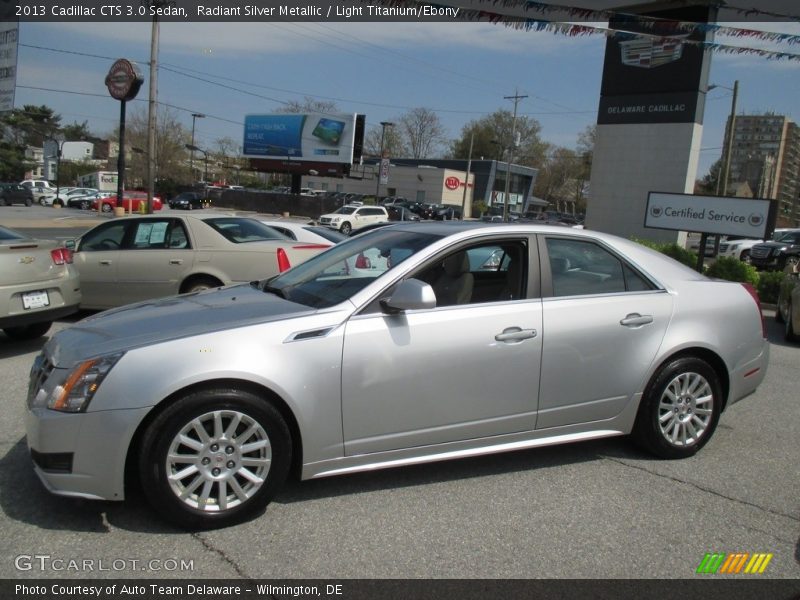 Radiant Silver Metallic / Light Titanium/Ebony 2013 Cadillac CTS 3.0 Sedan