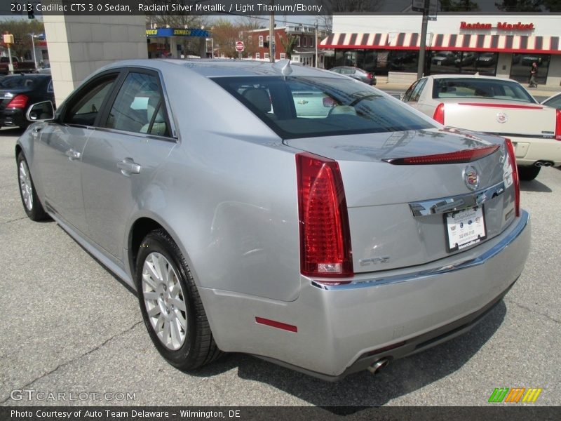 Radiant Silver Metallic / Light Titanium/Ebony 2013 Cadillac CTS 3.0 Sedan